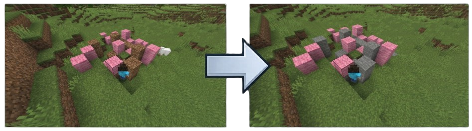 fillコマンドのreplace説明